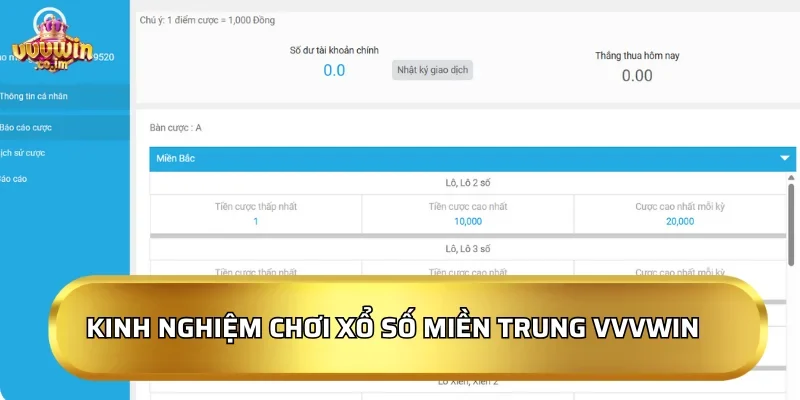 Xổ số miền Trung: Game lô đề online, đánh đâu thắng đó 4 Bí quyết và kinh nghiệm chơi Xổ số miền Trung VVVWin hiệu quả
