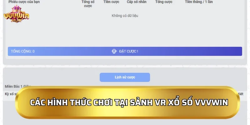 VR Xổ Số: Các Hình Thức Chơi Và Loại Cược Tại Sảnh Cược 2026 3 Các hình thức chơi nổi bật tại sảnh VR xổ số VVVWin