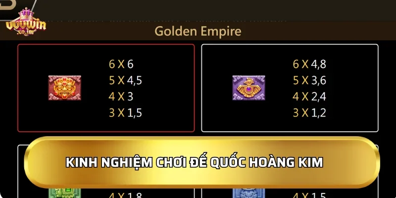 Đế Quốc Hoàng Kim 2026 - Slot game nổ hũ, nhận quà liền tay 4 Kinh nghiệm và bí quyết chơi Đế Quốc Hoàng Kim hiệu quả