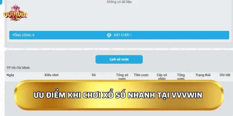 Xổ Số Nhanh: Các Hình Thức Quay Xổ Số Rinh Bạc Đầy Túi 4 Ưu điểm khi chơi Xổ Số Nhanh tại VVVWin